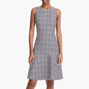 J. Crew A line dress in piper foulard